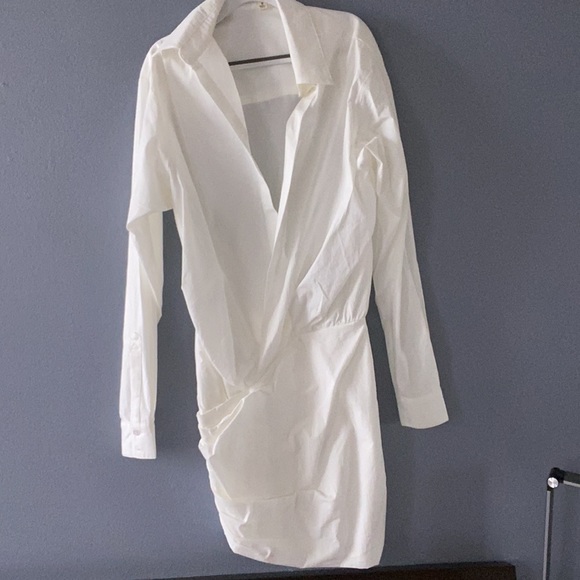 NWOT White shirt dress - Picture 4 of 6